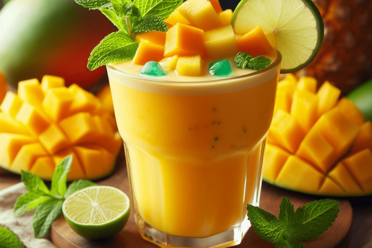 3 Ingredient Mango Pineapple Smoothie