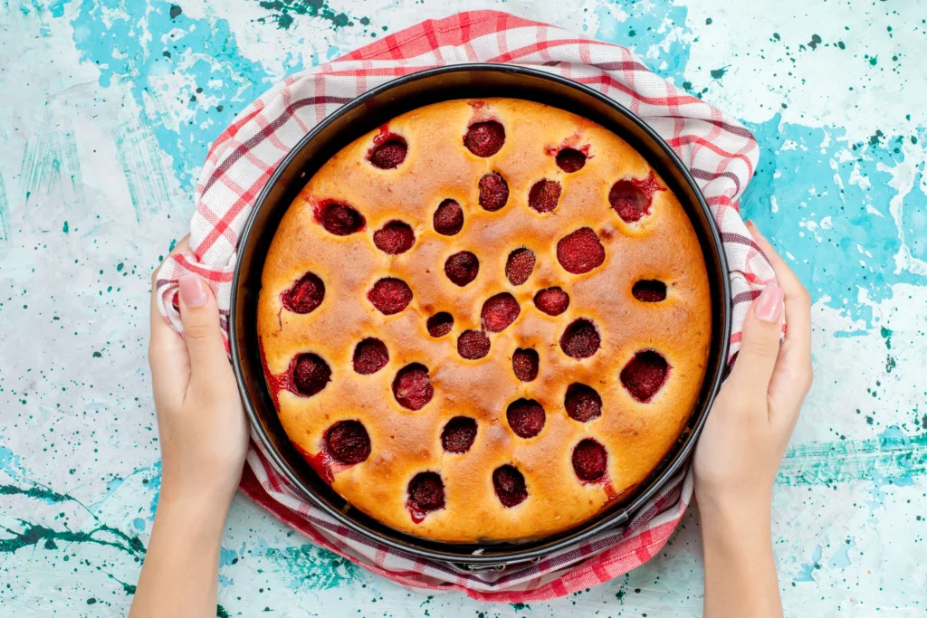 Clafoutis de Cereja com Creme de Baunilha