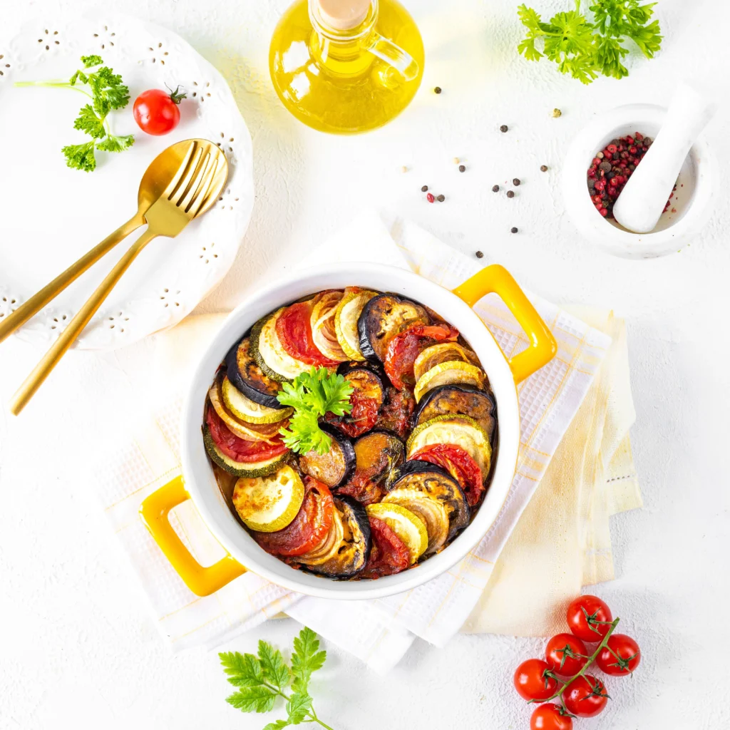 Ratatouille com Tomates e Ervas Provençais