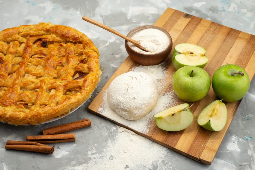 Torta de Maçã com Canela e Crosta de Amêndoas